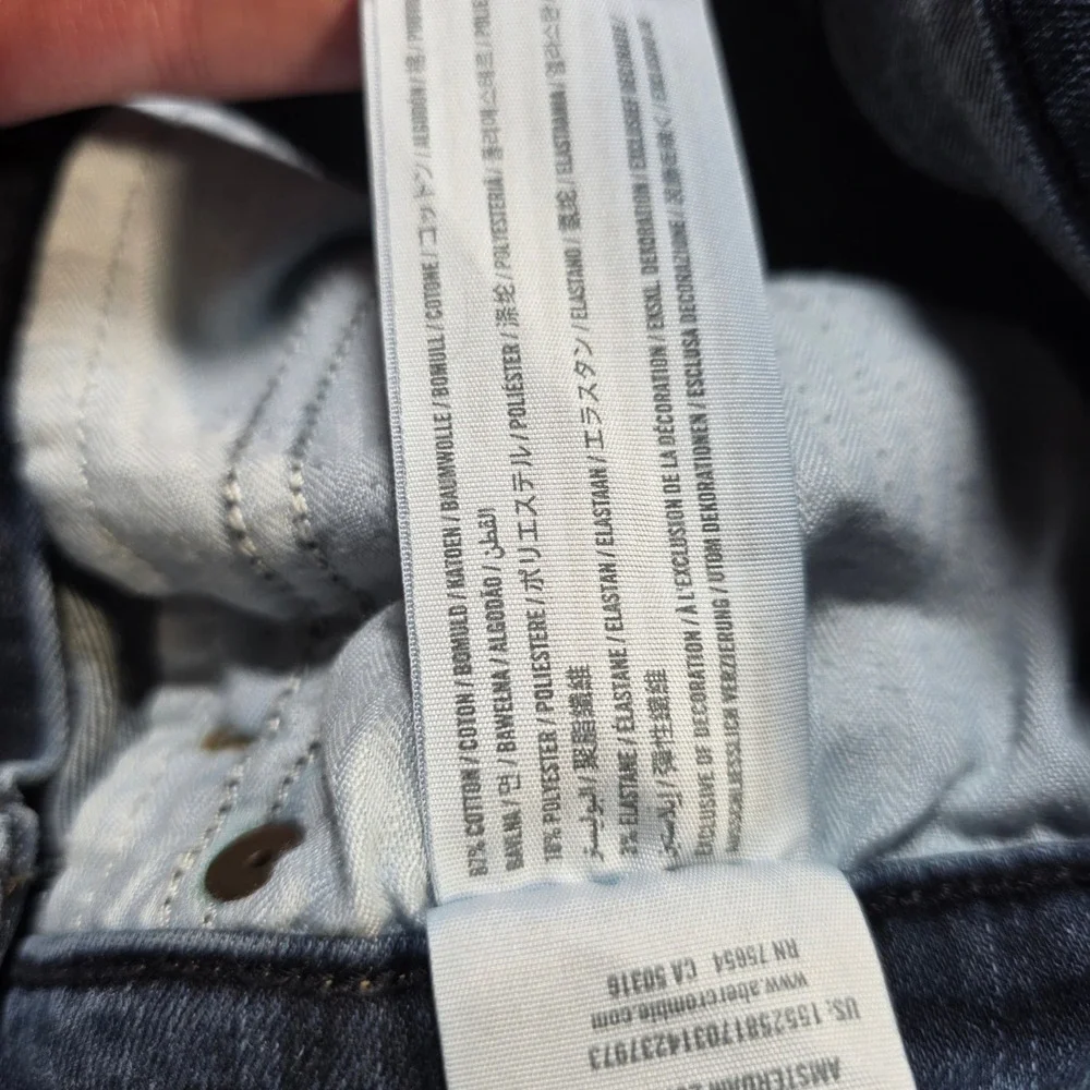 Abercrombie & Fitch Simone High Rise Ankle Jeans Dark Wash Blue Size 27 4R Slim‎